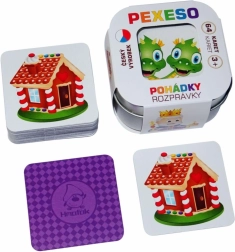 Мемо игра Приказки в метална кутийка (64 карти)