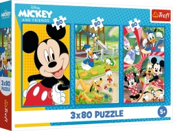 Пъзел 3x80 – екипът на MICKEY MOUSE от Trefl