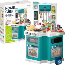 Голяма детска кухня Home Chef със звуци и светлини, 109 аксесоара