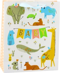 Подаръчна торбичка Baby с животни 32 x 26 x 10 см