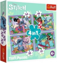 Пъзел Lilo & Stitch 4в1 Луд ден Trefl