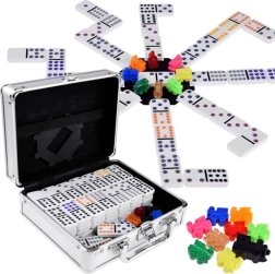 Комплект домино и Mexican Train в метално куфарче