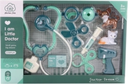 Ветеринарен комплект с кученце и котенце на батерии