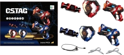 Laser gun set with targets