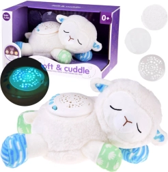 Плюшено агънце с проектор на звезди и приспивни песни