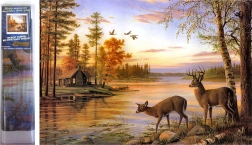 Norimpex diamond painting Deer by the Lake 30 × 40 cm
