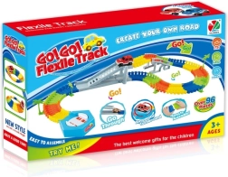 Variable racing track 96 pieces with car