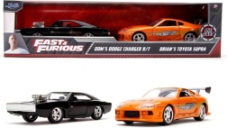 Метални модели на коли Бързи и яростни Twin Pack Toyota Supra и Dodge Charger 1:32