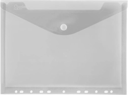 Плик с копче A4 с еврозахващане Opaline прозрачен