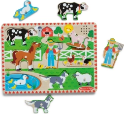 Дървен фермерски пъзел от Melissa & Doug