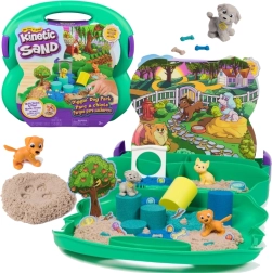 Kinetic Sand Diggin’ Dog Park преносим комплект с пясък и кученца