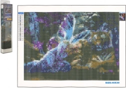 Диамантено рисуване NORIMPEX – фея с пеперудени крила 30 × 40 cm