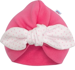 Момичешка шапка тюрбан New Baby на точки 86 (12–18 месеца)