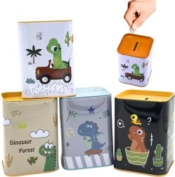 Метална касичка динозавър в кола 11 × 8 см