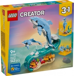 LEGO Creator 3 в 1 Морски животни: великолепен делфин