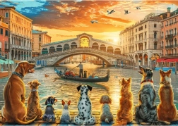 Trefl puzzle Dogs in Venice 1000 pieces