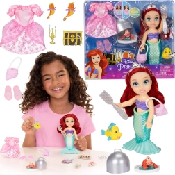 Мини кукла DISNEY Малката русалка Ариел 16 см с аксесоари