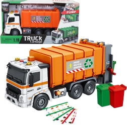 Интерактивен сметоизвозващ камион Woopie с ефекти звук и светлина в мащаб 1:16