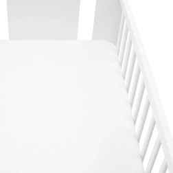 Джърси чаршаф за детско легло New Baby 120 × 60 бял
