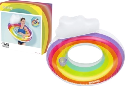 Inflatable swim ring 107 cm rainbow BESTWAY