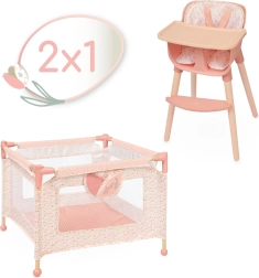 DeCuevas мебелен комплект за кукли 2 в 1 Tulipe