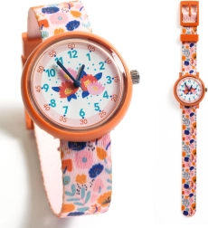 Djeco Flowers Children's Analog Watch