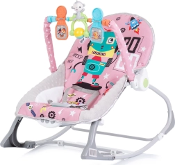 Infant Vibrating Bouncer 2-in-1 Baby Spa – Pink