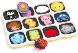 Quercetti Smart Puzzle Magnetico: Colors and First Words