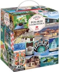 Пъзел Puzzlove Полски спа градове 500 части