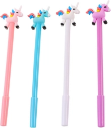 Химикал с еднорог, черен пълнител 0,5 mm – микс цветове