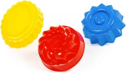 Plastic sand cake molds, 3 pcs POLESIE
