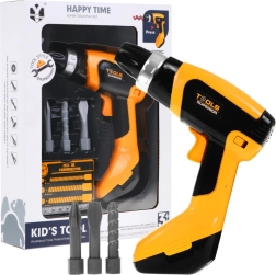 Детска електрическа бормашина с реалистични звуци и въртящо се свредло за деца 3+