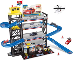 Голяма паркинг гараж с хелипорт