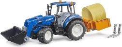 Bruder tractor NEW HOLLAND T5.120 with front loader, tipper, forks and hay bale