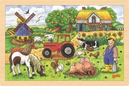Wooden Puzzle Mr. Miller's Farm - 24 pieces