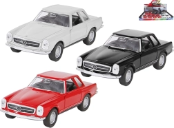 Метален модел MERCEDES-BENZ 230 SL 1963 Welly 1:34–39 с отварящи се врати и pull-back задвижване