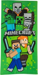 Детска хавлия за подсушаване Minecraft Swordfight 70 × 140 см