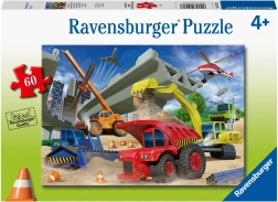 Пъзел Ravensburger „Строителни машини“ – 60 части