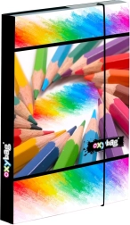 Кутия за тетрадки A5 Пастели с ластик