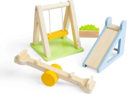Bigjigs Toys дървена външна площадка за къща за кукли