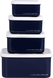 Комплект от четири кутии за закуски A Little Lovely Company – Jahody