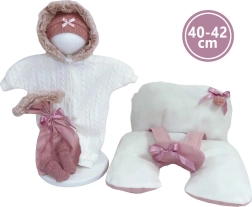 Дрешка и подложка със столче за кукла NEW BORN 40–42 см