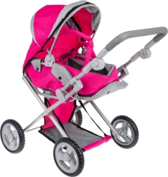 Pink 2-in-1 Doll Stroller