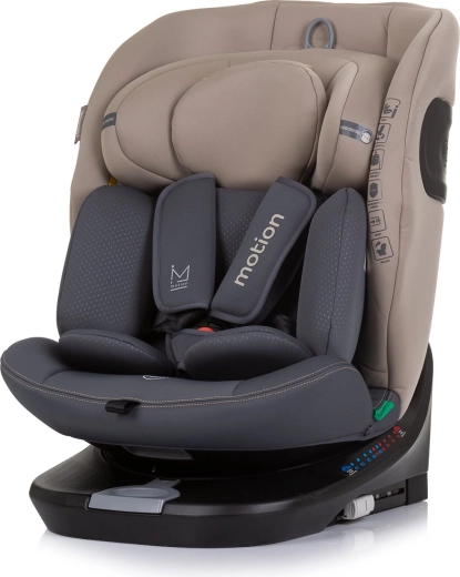 Автоседалка i-Size 40–150 см с Isofix и въртене на 360°, Macadamia