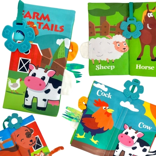 Текстилна книжка с опашки WOOPIE baby