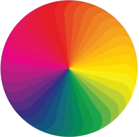Round Puzzle Color Palette 570 Pieces