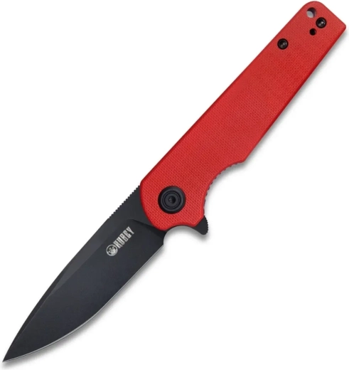 Kubey Wolverine Folding Knife with Red G10 Handle