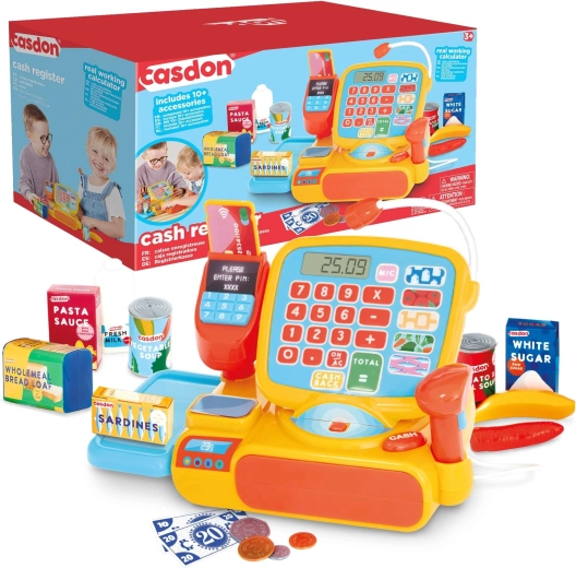 CASDON Kids' Cash Register with Accessories