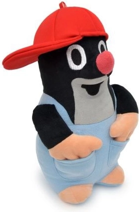 Little Mole plush 26 cm with blue shorts and red cap