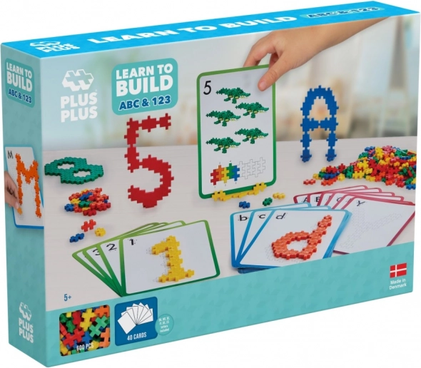 Plus-Plus научи се да строиш abc & 123 конструктор, 600 части